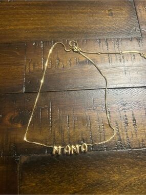 BaubleBar Gold Mama necklace